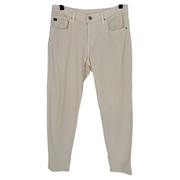 Adriano Goldschmied White Corduroy Pants Mid Rise Winter Casual Workwear 29 - Picture 1 of 10